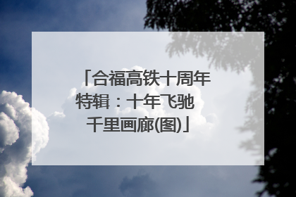 合福高铁十周年特辑：十年飞驰 千里画廊(图)