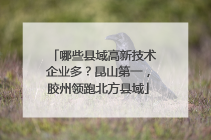 哪些县域高新技术企业多？昆山第一，胶州领跑北方县域