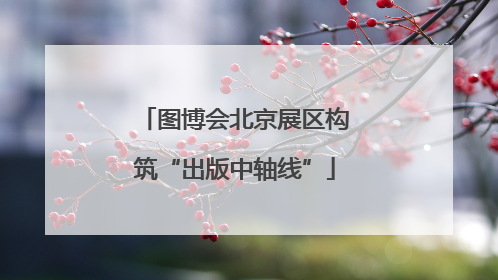 图博会北京展区构筑“出版中轴线”