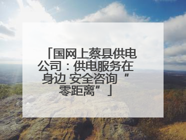 国网上蔡县供电公司：供电服务在身边 安全咨询“零距离”