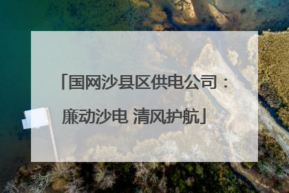 国网沙县区供电公司：廉动沙电 清风护航