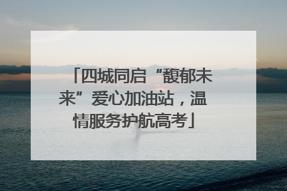 四城同启“馥郁未来”爱心加油站，温情服务护航高考