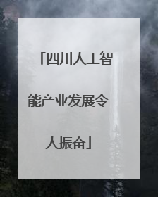 四川人工智能产业发展令人振奋
