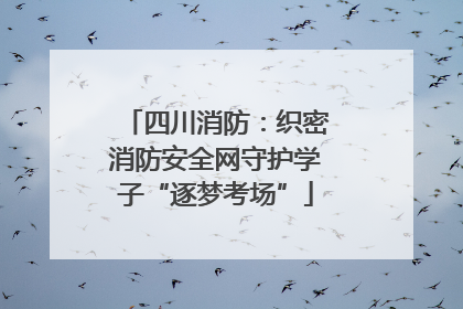 四川消防：织密消防安全网守护学子“逐梦考场”
