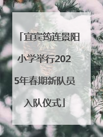 宜宾筠连景阳小学举行2025年春期新队员入队仪式