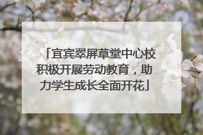 宜宾翠屏草堂中心校积极开展劳动教育，助力学生成长全面开花