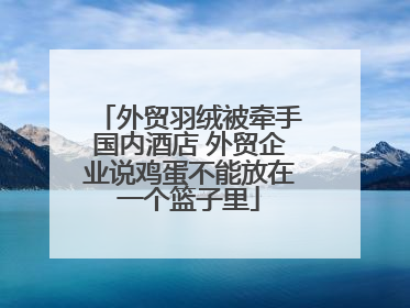 外贸羽绒被牵手国内酒店 外贸企业说鸡蛋不能放在一个篮子里