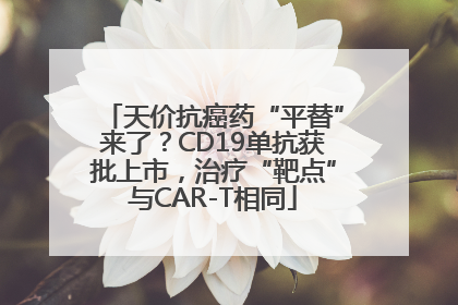 天价抗癌药“平替”来了？CD19单抗获批上市，治疗“靶点”与CAR-T相同