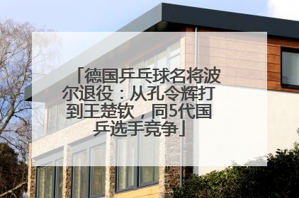 德国乒乓球名将波尔退役：从孔令辉打到王楚钦，同5代国乒选手竞争