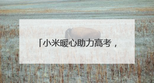 小米暖心助力高考，湖北200余个考点设立 “高考加油站”