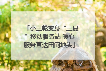 小三轮变身“三夏”移动服务站 暖心服务直达田间地头