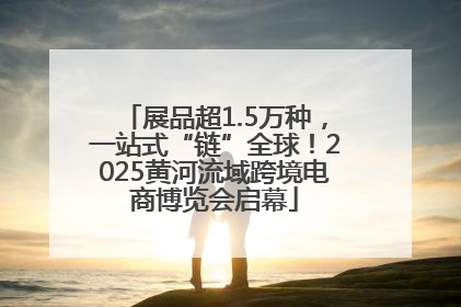 展品超1.5万种，一站式“链”全球！2025黄河流域跨境电商博览会启幕