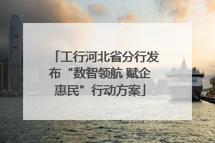 工行河北省分行发布“数智领航 赋企惠民”行动方案