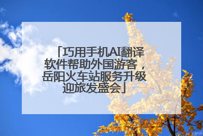 巧用手机AI翻译软件帮助外国游客，岳阳火车站服务升级迎旅发盛会