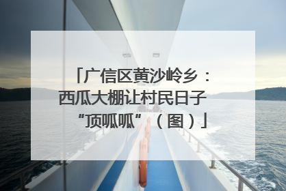 广信区黄沙岭乡：西瓜大棚让村民日子“顶呱呱”（图）