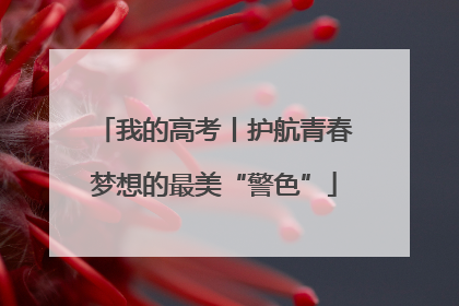 我的高考丨护航青春梦想的最美“警色”