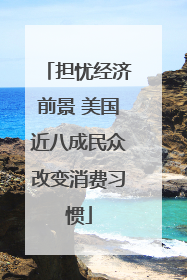 担忧经济前景 美国近八成民众改变消费习惯