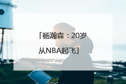 杨瀚森：20岁从NBA起飞