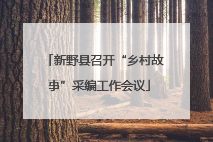 新野县召开“乡村故事”采编工作会议