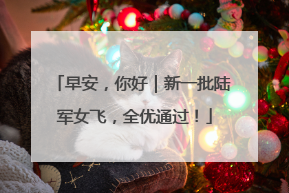 早安，你好｜新一批陆军女飞，全优通过！