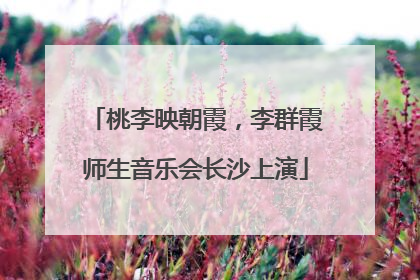 桃李映朝霞，李群霞师生音乐会长沙上演