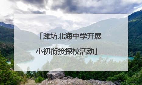 潍坊北海中学开展小初衔接探校活动
