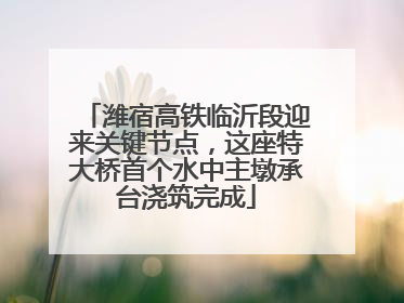 潍宿高铁临沂段迎来关键节点，这座特大桥首个水中主墩承台浇筑完成