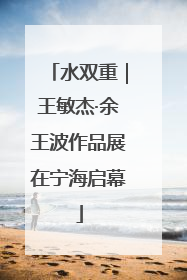 水双重｜王敏杰·余王波作品展在宁海启幕