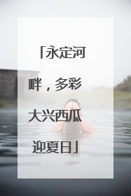 永定河畔，多彩大兴西瓜迎夏日