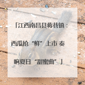 江西南昌县蒋巷镇：西瓜抢“鲜”上市 奏响夏日“甜蜜曲”