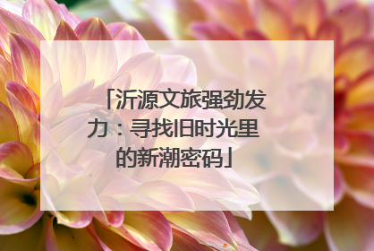 沂源文旅强劲发力：寻找旧时光里的新潮密码