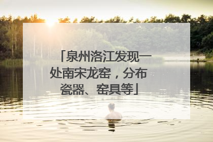 泉州洛江发现一处南宋龙窑，分布瓷器、窑具等