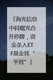 海光信息中科曙光合并停牌，资金杀入ETF基金找“平替”