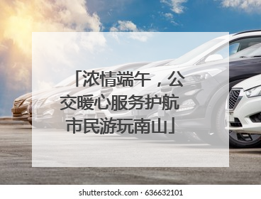 浓情端午，公交暖心服务护航市民游玩南山