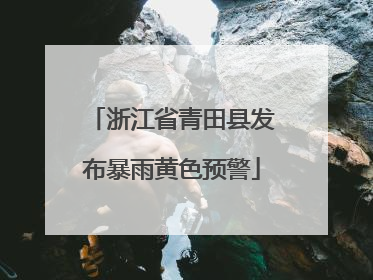 浙江省青田县发布暴雨黄色预警