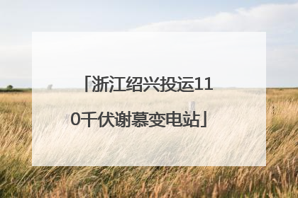 浙江绍兴投运110千伏谢慕变电站
