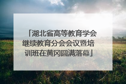 湖北省高等教育学会继续教育分会会议暨培训班在黄冈圆满落幕