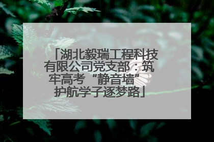 湖北毅瑞工程科技有限公司党支部：筑牢高考“静音墙” 护航学子逐梦路