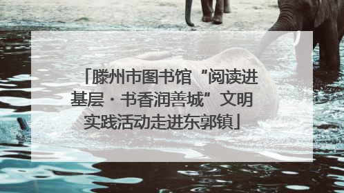 滕州市图书馆“阅读进基层・书香润善城”文明实践活动走进东郭镇