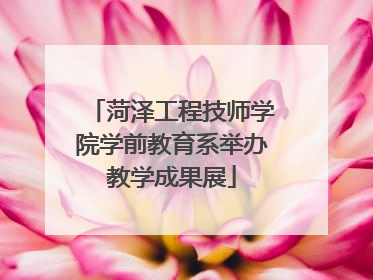菏泽工程技师学院学前教育系举办教学成果展