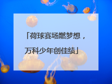 荷球赛场燃梦想，万科少年创佳绩