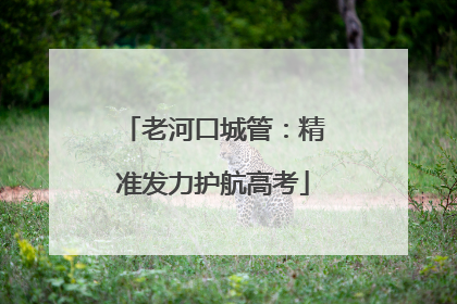 老河口城管：精准发力护航高考