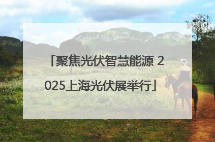 聚焦光伏智慧能源 2025上海光伏展举行