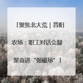 聚焦北大荒｜普阳农场：职工对话会凝聚奋进“强磁场”