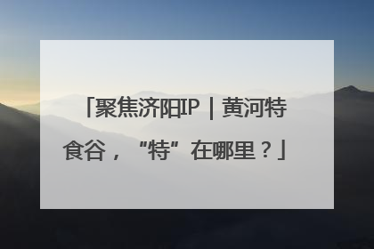 聚焦济阳IP｜黄河特食谷，“特”在哪里？