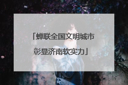 蝉联全国文明城市 彰显济南软实力