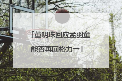 董明珠回应孟羽童能否再回格力→