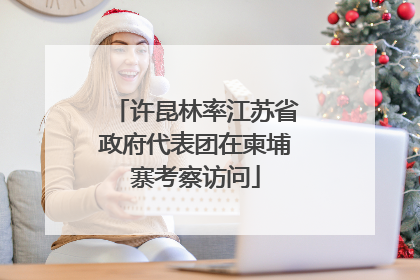 许昆林率江苏省政府代表团在柬埔寨考察访问