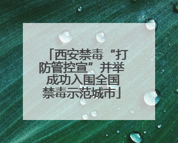 西安禁毒“打防管控宣”并举 成功入围全国禁毒示范城市