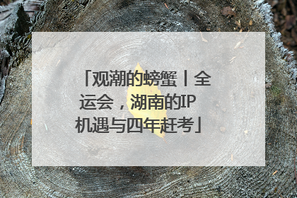 观潮的螃蟹丨全运会，湖南的IP机遇与四年赶考